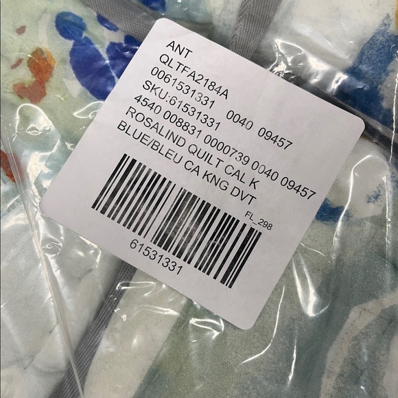 New Anthropologie Rosalind Quilt California King - Picture 7 of 7